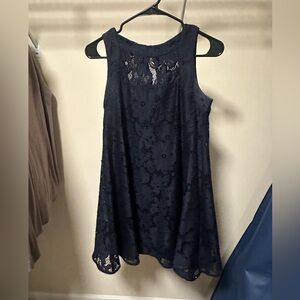 Navy blue lace dress